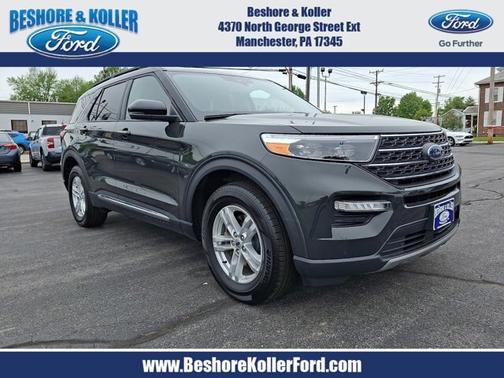 FORGED GREEN METALLIC 2023 Ford Explorer XLT