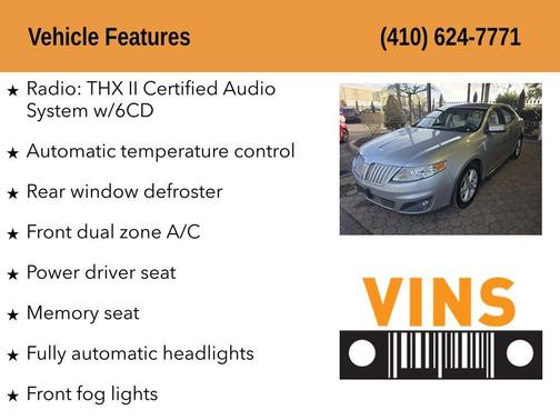 Silver Diamond Premium Coat Metallic 2012 Lincoln MKS Base