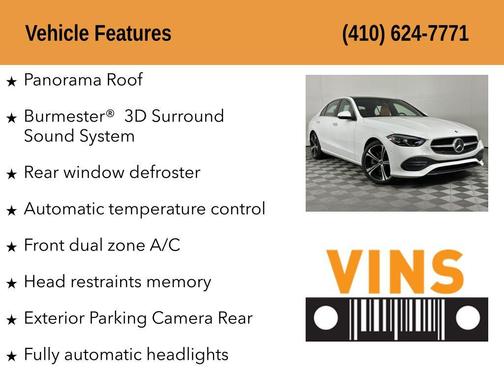 Polar White 2025 Mercedes-Benz C-Class C 300