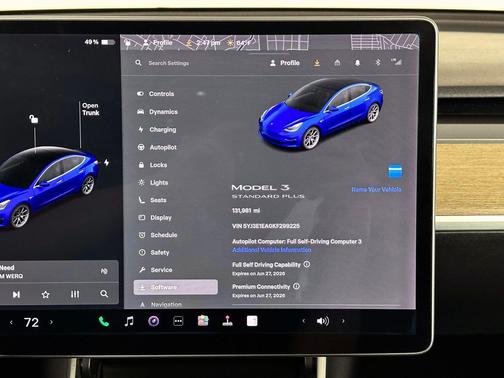 Deep Blue Metallic 2019 Tesla Model 3 Standard Range Plus
