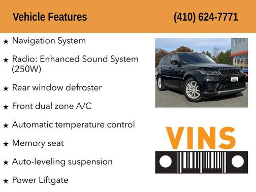 2020 Land Rover Range Rover Sport SE