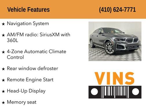 Dark Graphite Metallic 2023 BMW X6 xDrive40i