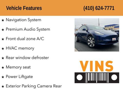 Deep Blue Metallic 2023 Tesla Model Y Long Range Dual Motor All-Wheel Drive