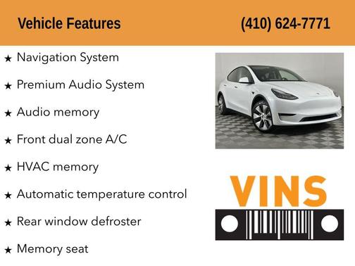 Pearl White Multi-Coat 2023 Tesla Model Y Long Range Dual Motor All-Wheel Drive