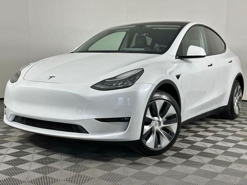 Pearl White Multi-Coat 2023 Tesla Model Y Long Range Dual Motor All-Wheel Drive