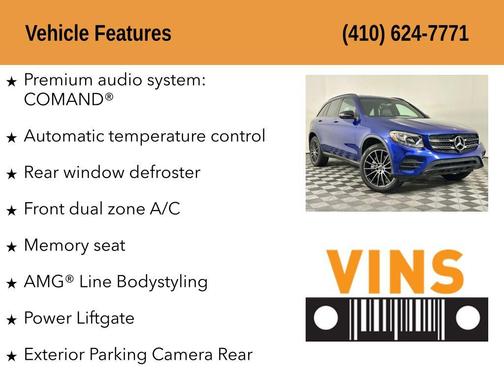 Brilliant Blue Metallic 2019 Mercedes-Benz GLC 300 Base