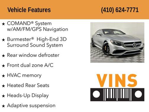 2015 Mercedes-Benz S-Class 4MATIC