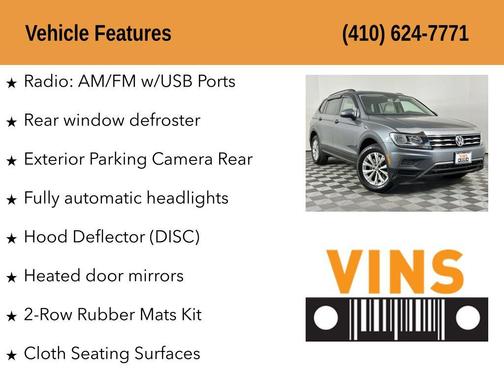 2018 Volkswagen Tiguan 2.0T S 4MOTION