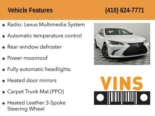 2022 Lexus ES 350 Base