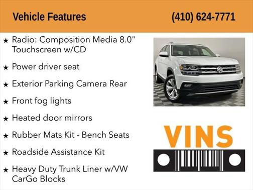 2018 Volkswagen Atlas 3.6L SE