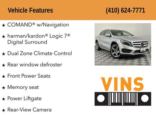 Polar Silver Metallic 2015 Mercedes-Benz GLA-Class 4MATIC