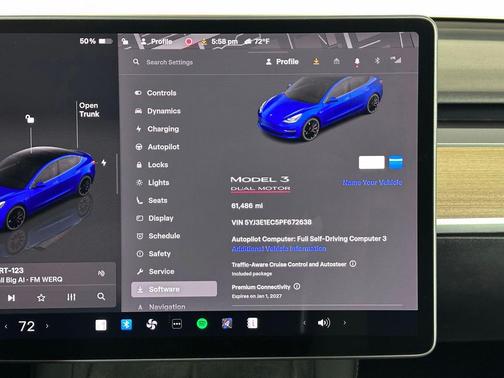 Deep Blue Metallic 2023 Tesla Model 3 Performance