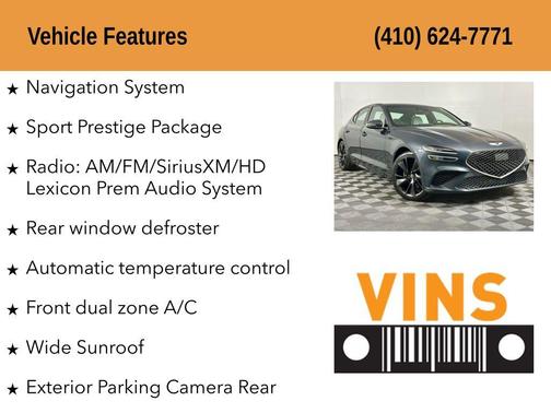 2023 Genesis G70 2.0T AWD