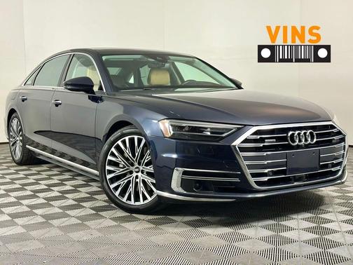 Moonlight Blue Metallic 2021 Audi A8 L 55