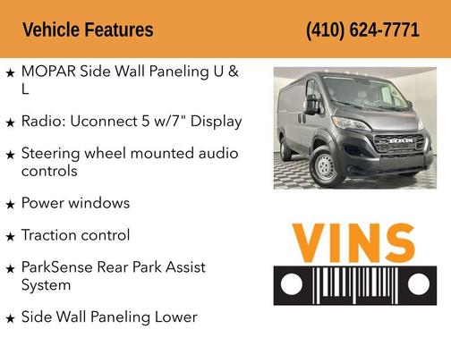 2025 RAM ProMaster 1500 Low Roof