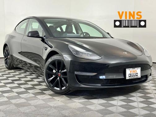 Solid Black 2021 Tesla Model 3 Standard Range Plus