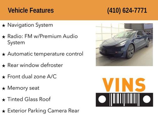 Deep Blue Metallic 2018 Tesla Model 3 Long Range