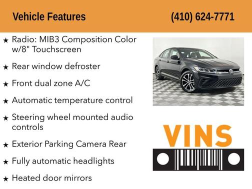 Deep Black Pearl 2025 Volkswagen Jetta 1.5T Sport