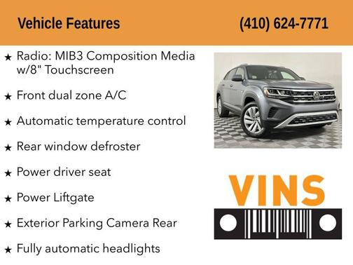 2023 Volkswagen Atlas Cross Sport 3.6L V6 SE w/Technology