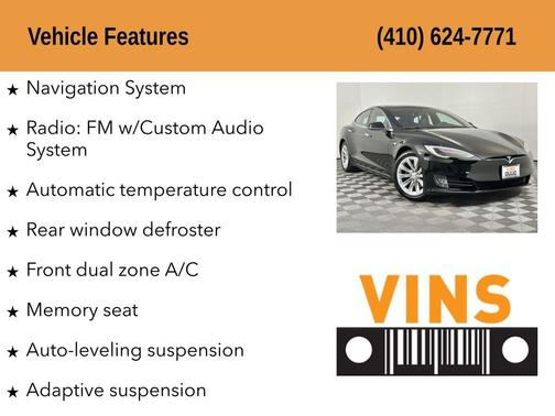 Solid Black 2018 Tesla Model S 75D