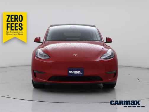 Red 2023 Tesla Model Y Long Range