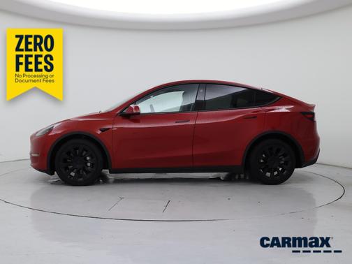 Red 2023 Tesla Model Y Long Range