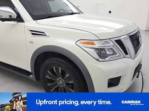 White 2017 Nissan Armada Platinum