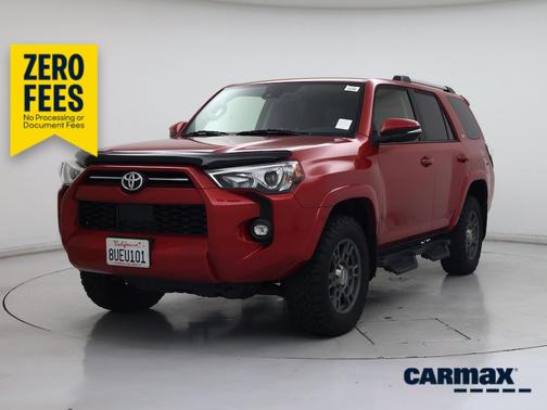 Red 2021 Toyota 4Runner SR5 Premium