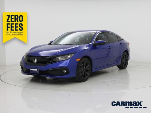 Blue 2021 Honda Civic Sport