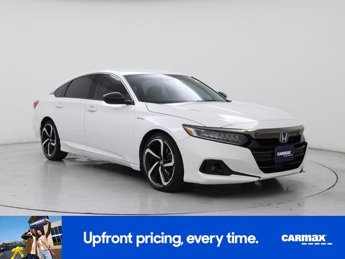 White 2022 Honda Accord Hybrid Sport