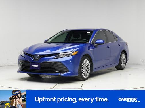 Blue 2020 Toyota Camry Hybrid LE
