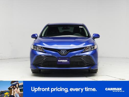 Blue 2020 Toyota Camry Hybrid LE