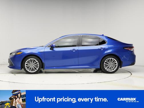 Blue 2020 Toyota Camry Hybrid LE