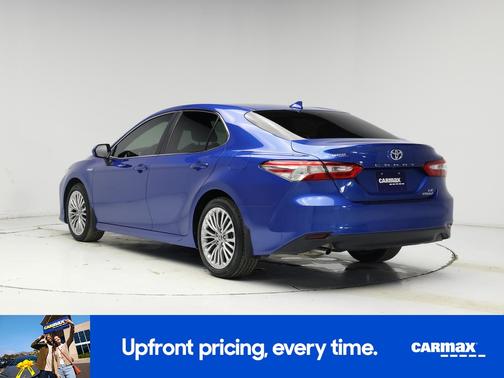 Blue 2020 Toyota Camry Hybrid LE