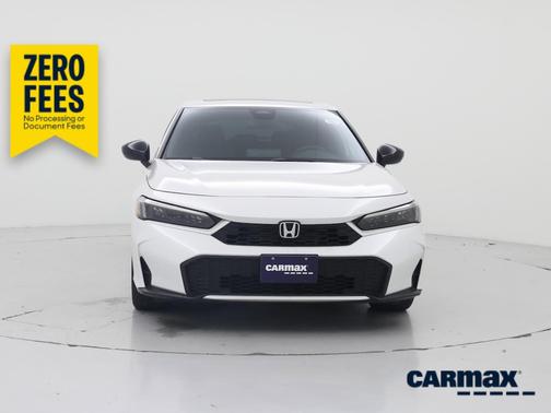 White 2025 Honda Civic Hybrid Sport