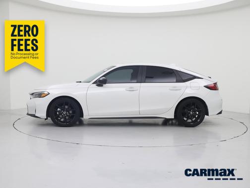 White 2025 Honda Civic Hybrid Sport
