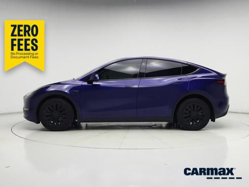Blue 2025 Tesla Model Y Long Range
