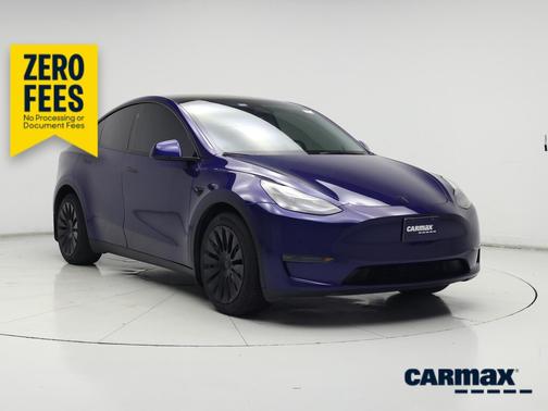 Blue 2025 Tesla Model Y Long Range
