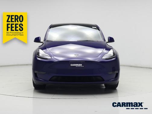 Blue 2025 Tesla Model Y Long Range