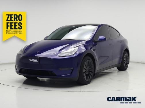 Blue 2025 Tesla Model Y Long Range