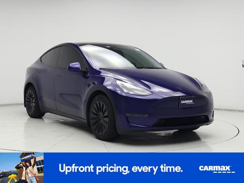Blue 2025 Tesla Model Y Long Range