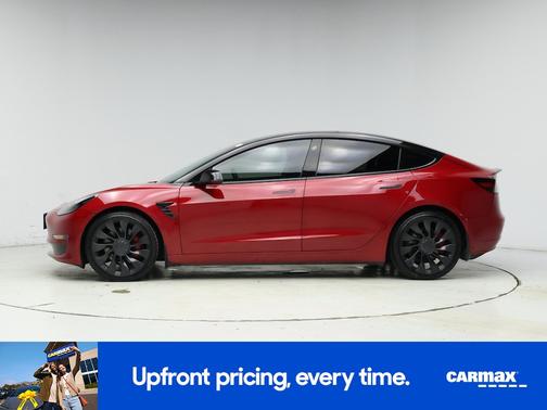 Red 2022 Tesla Model 3 Performance
