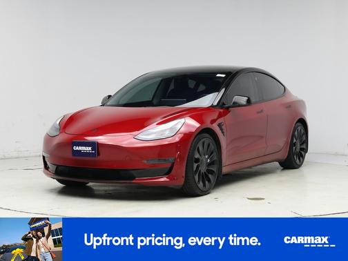 Red 2022 Tesla Model 3 Performance