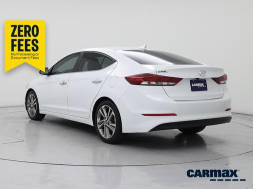 White 2017 Hyundai ELANTRA Limited