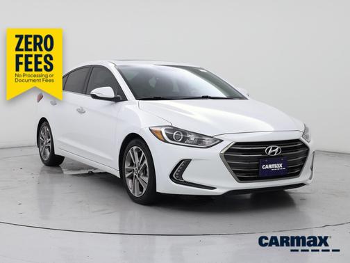 White 2017 Hyundai ELANTRA Limited