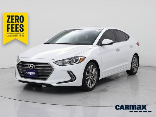 White 2017 Hyundai ELANTRA Limited