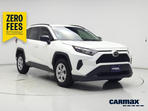 White 2019 Toyota RAV4 LE