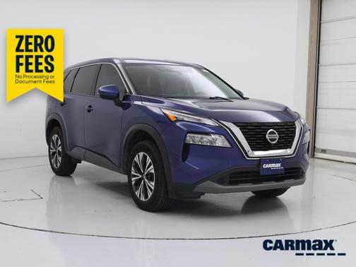 Blue 2021 Nissan Rogue SV