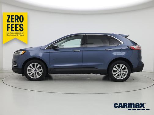 Blue 2019 Ford Edge Titanium
