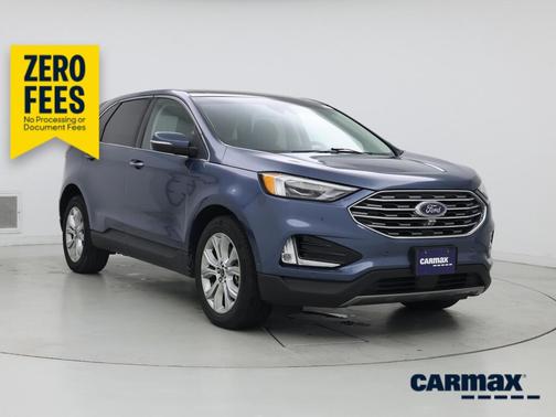 Blue 2019 Ford Edge Titanium